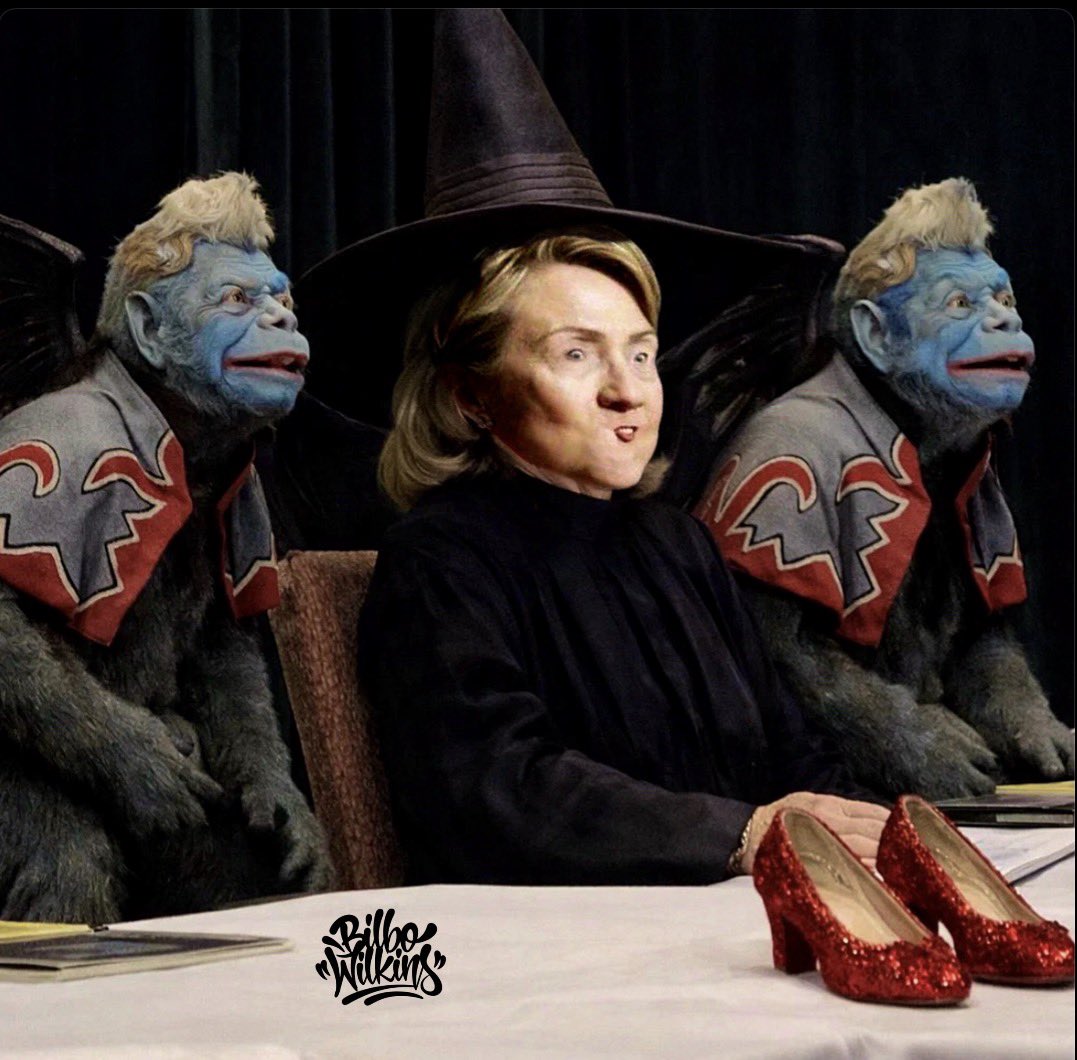 ScummyMummy511's tweet image. The Wicked Witch of the Swamp 🤣

#Hillary #ClintonDeposition