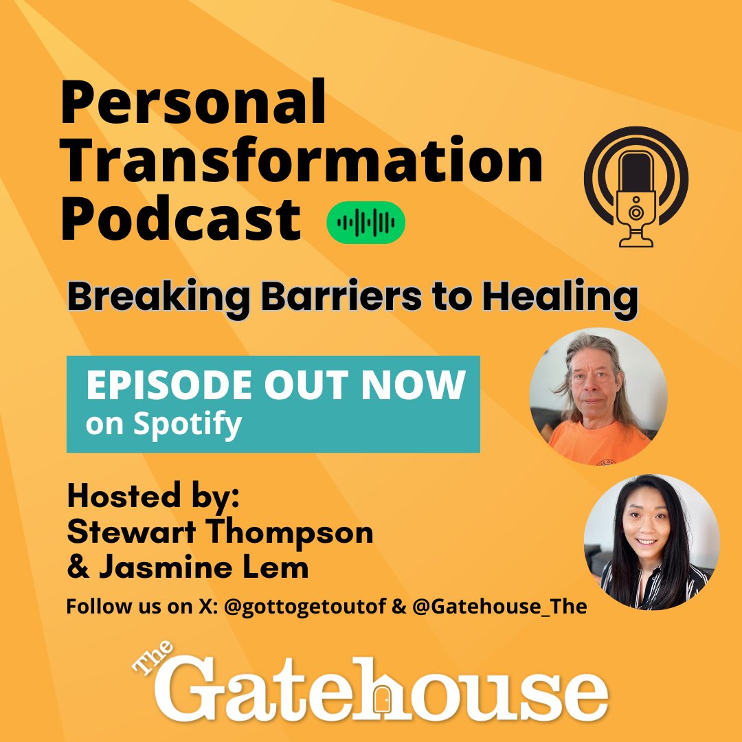 Gatehouse_The's tweet photo. New Episode OUT NOW: Breaking Barriers to Healing.

In this episode, we explore why healing can feel so hard to access, and how survivors can begin with small, manageable steps.

Now Streaming: https://t.co/Et4TMlQ0uq https://t.co/5oGwNIiZPG