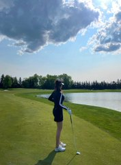 Lola55dlm's tweet photo. Enjoying a beautiful day  chasing that perfect swing and soaking up the sunshine. Golf is my happy place! ⛳️ https://t.co/kyXdVE3tss