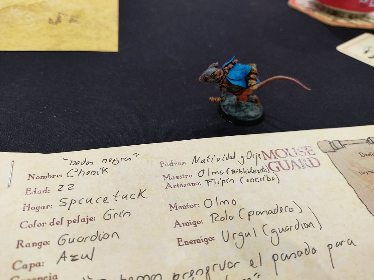 Empezamos campanita de Mouseguard 🥰