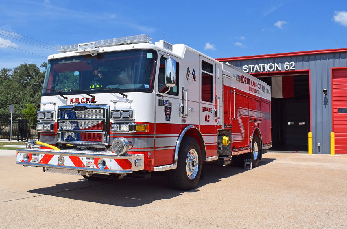 SiddonsMartin's tweet photo. North Hays County Fire Rescue is privileged to serve the stunning Texas Hill Country! Their latest Pierce is an Enforcer PUC Pumper.

Powered by a thoughtfully spec’d engine and compartments, this rig is built to answer every call with confidence. Thank you for choosing Pierce! https://t.co/3NpnJXU9fZ