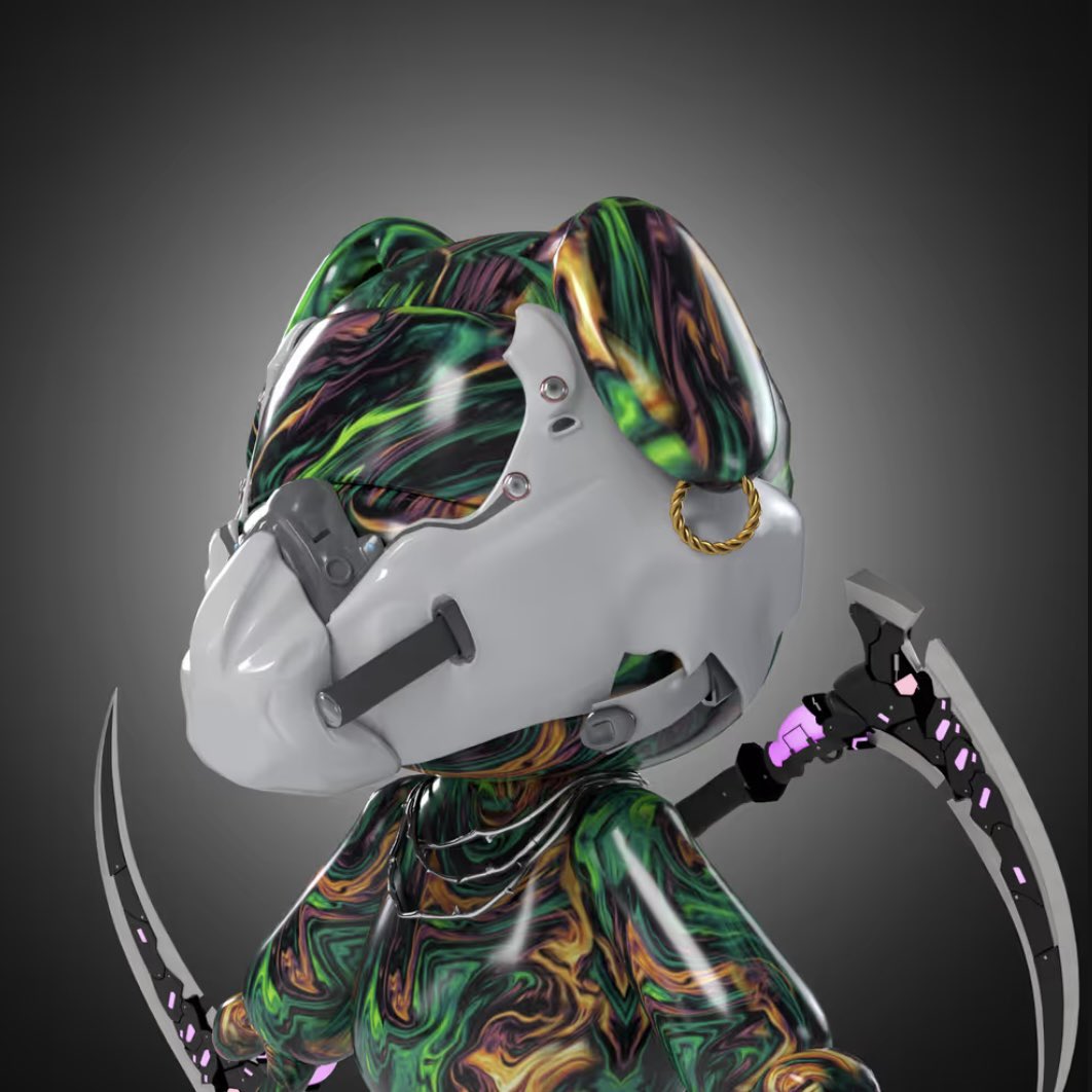 MIMILILICA_COM's tweet image. #1BLOCK #MetaSamurai #メタサムコンシェルジュ

グッドモニン☀️

||◤

◆ ‘ Scream ‘ という名のスキン

◆ 予測不能な色彩が混ざり合うマーブル
◆ 有機的な流れが描くキャンバスの芸術
◆ 叫びを秘めたような情熱アンサンブル

◆ 未来を生き抜く Cyber Goth Maskは
◆