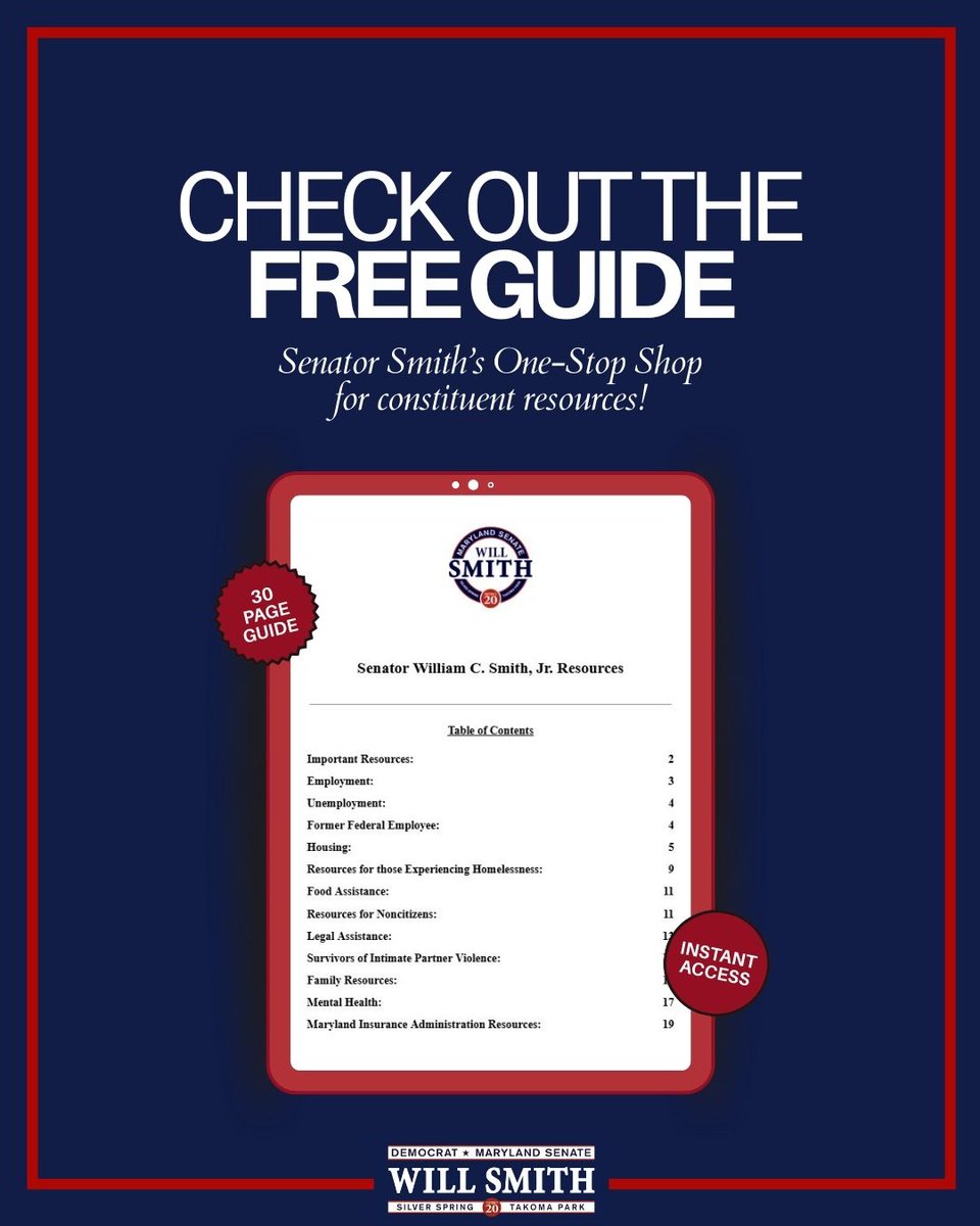 Senator Will Smith (District 20) tweet media