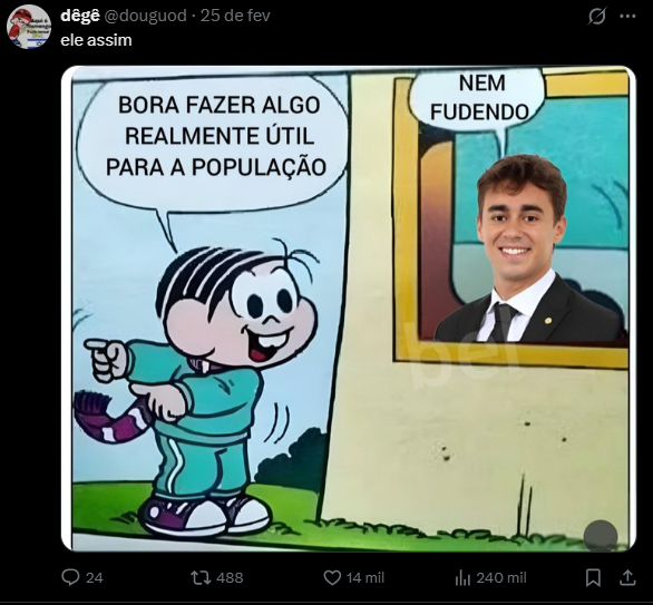 EsterNelvo's tweet photo. @011_14zerobesta @Sauloitoss @iamspritz @giganterichard Como estão os comentarios pra tu? um dos primeiros é esse com 14k defendendo, do que tu ta falando? https://t.co/kCzNGEsdaM