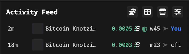 Super early purchase of Bitcoin Knotzis on <a href="/Satflow/">Satflow</a>, history was just made 🥈 <a href="/WizrdMcBlizzrd/">WizardMc Blizzard</a>
