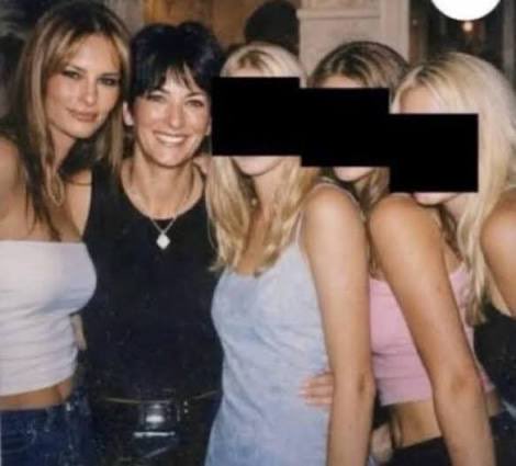 NotAvgLiberal's tweet image. 💥💥💥BREAKING💥💥💥

During Hillary Clinton’s testimony before the Oversight Committee,
Regarding her involvement with Jeffrey Epstein…

Damning pictures of Hillary Clinton with Ghislaine Maxwell and underage girls were shown.

Just kidding.

That was Melania Trump with