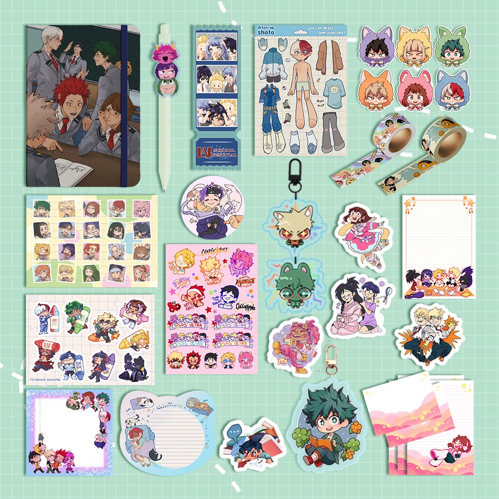 Quirks And Scribbles: BNHA Merch Box tweet media