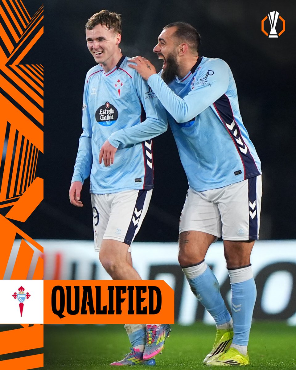 Celta are through to the round of 16 🩵

#UEL