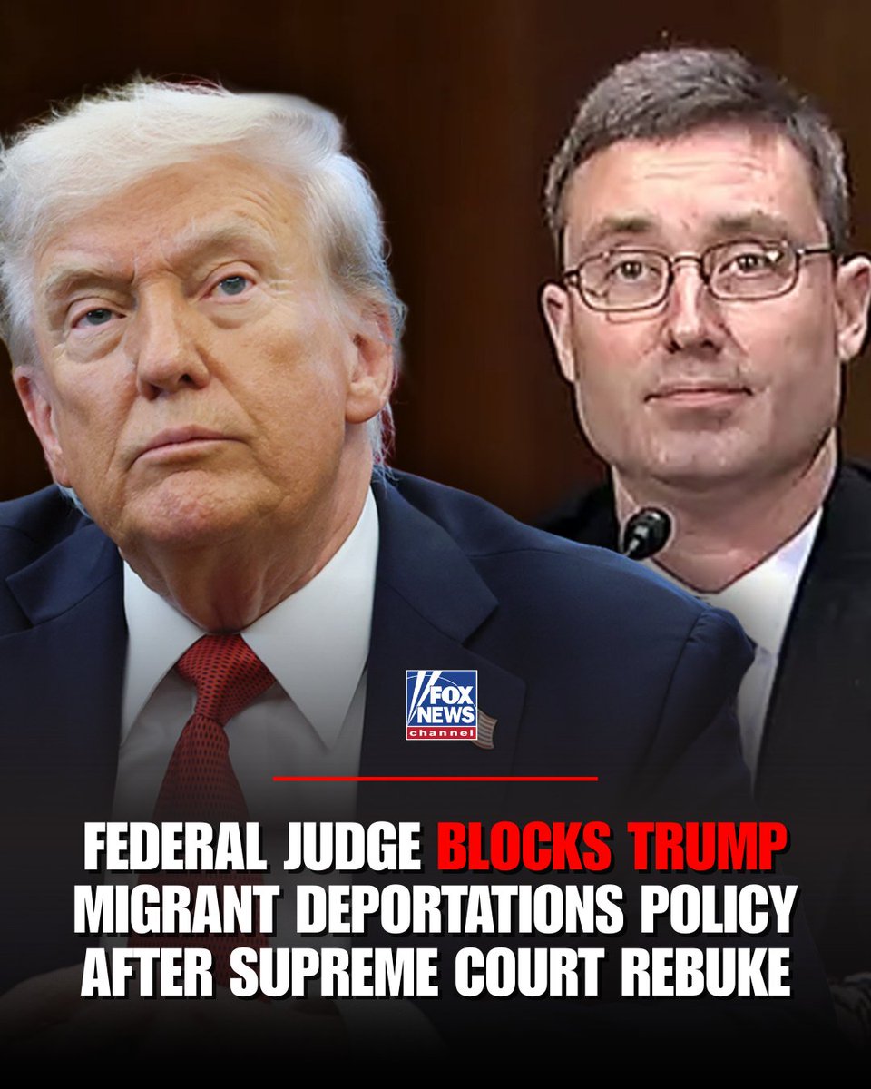 COURTROOM CLASH: A federal judge appointed by former President Biden again ruled against the Trump administration’s third-country deportation policy, months after the Supreme Court blocked his earlier decision and rebuked him in a rare follow-up order.

Judge Murphy, confirmed by