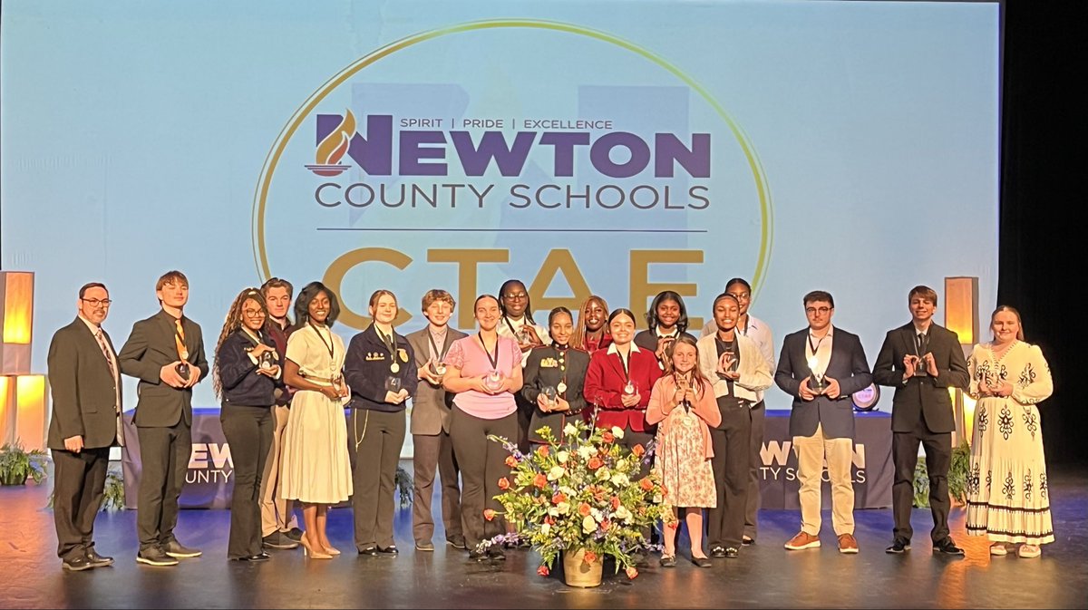 Everett_A_'s tweet photo. Congratulations to all @NewtonCoSchools students nominated for CTAE awards! 
Your hard work and commitment to CTAE pathways and workforce readiness are paving the way for bright futures! https://t.co/Lrv3KPeE7J