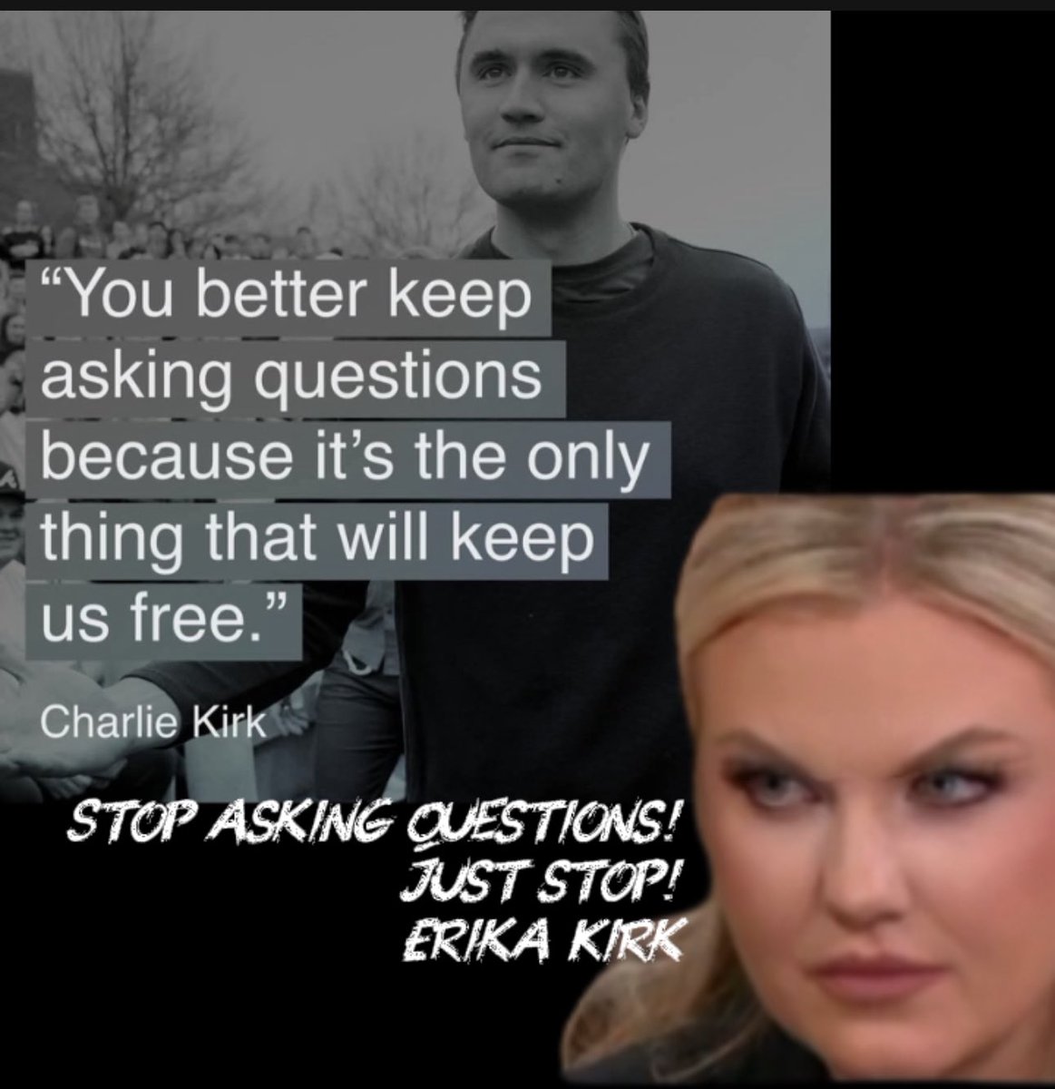 MothManish's tweet photo. @CollinRugg Where did Candace accuse her of anything more than lying and inconsistencies? I have yet to see where she accused Erika of any involvement in the killing of Charlie.
Why can none of you prove your argument against Candace?
#GrievingWidow is the new #TrustTheScience https://t.co/lhzBo44hIy