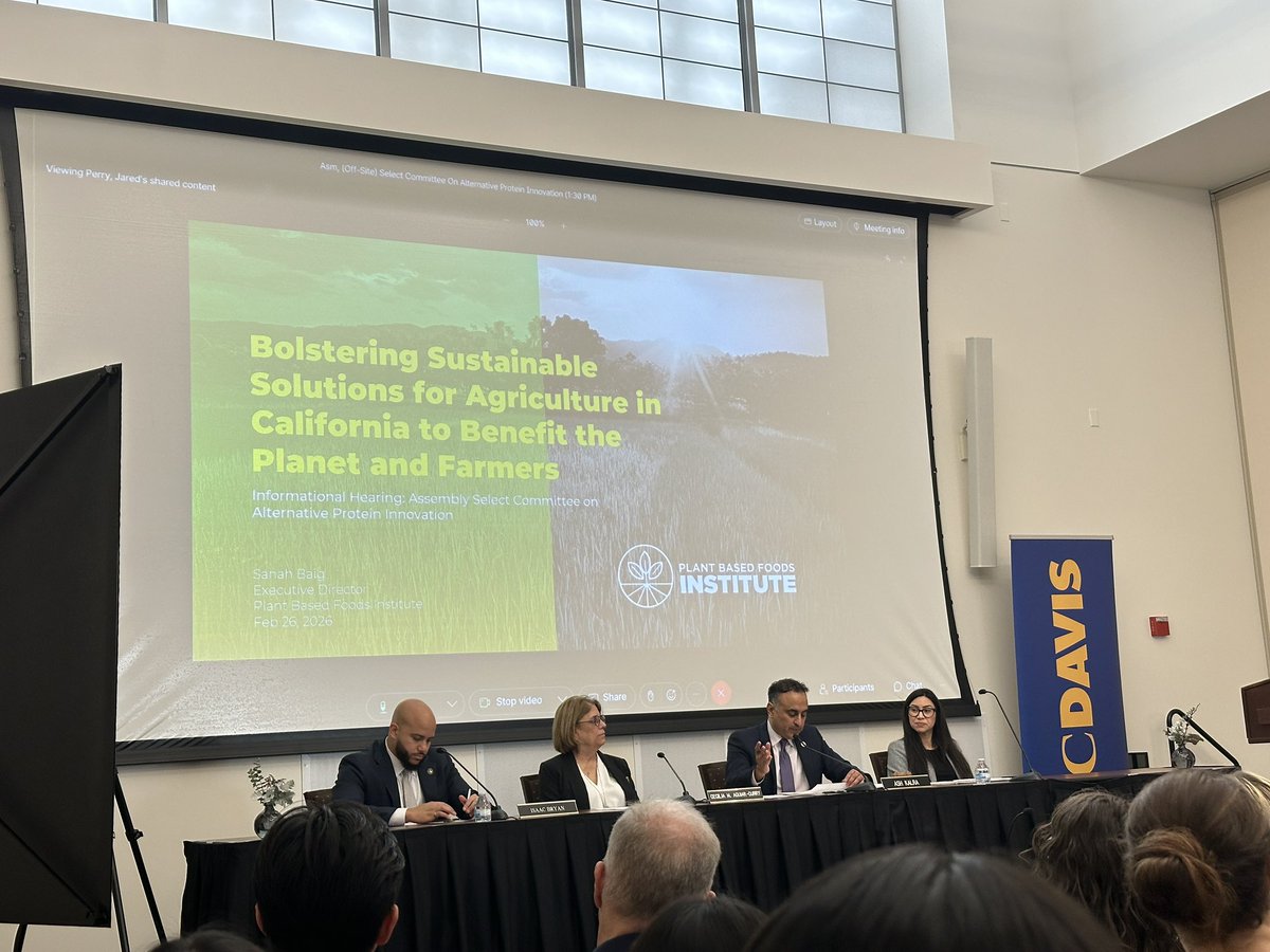 adrlopez's tweet photo. Hosting the the Assembly Select Committee on Alternative Protein Innovation today on campus for an informational hearing on “How the Alternative Protein Industry Helps Cultivate California's Circular Agricultural Bioeconomy.” https://t.co/WdXByorQia
