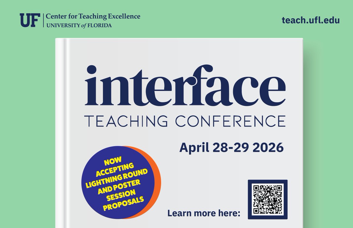 UF_CTE's tweet image. Don't forget, the deadline to turn in your interface posters and lightning round submissions is March 3rd! 
Learn more: buff.ly/UcdwM1Y 
Submit here: buff.ly/aAExL6y 
#Interface #postersession #conference #submitnow #applicationsopen #highered #UF #RiTL #teach