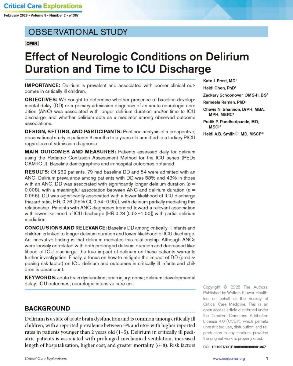 Critical Care Explorations tweet media
