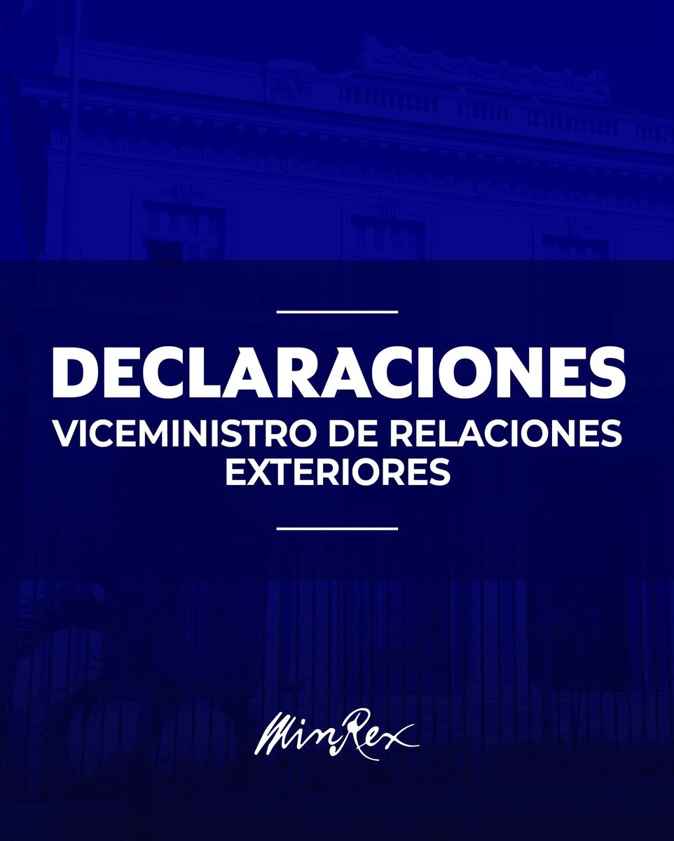 Declaraciones del viceministro de Relaciones Exteriores, <a href="/CarlosFdeCossio/">Carlos F. de Cossio</a>

🗣️ "Nuestro país mantiene un desempeño ejemplar en el enfrentamiento al terrorismo, y ha cumplido, y continuará honrando, los compromisos que ha asumido en esa materia". 👇 

🔗: cubaminrex.cu/es/declaracion…