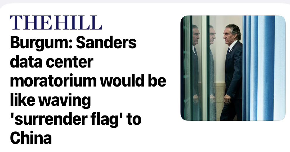 Image for the Tweet beginning: .@SecretaryBurgum is correct.  

I refuse to