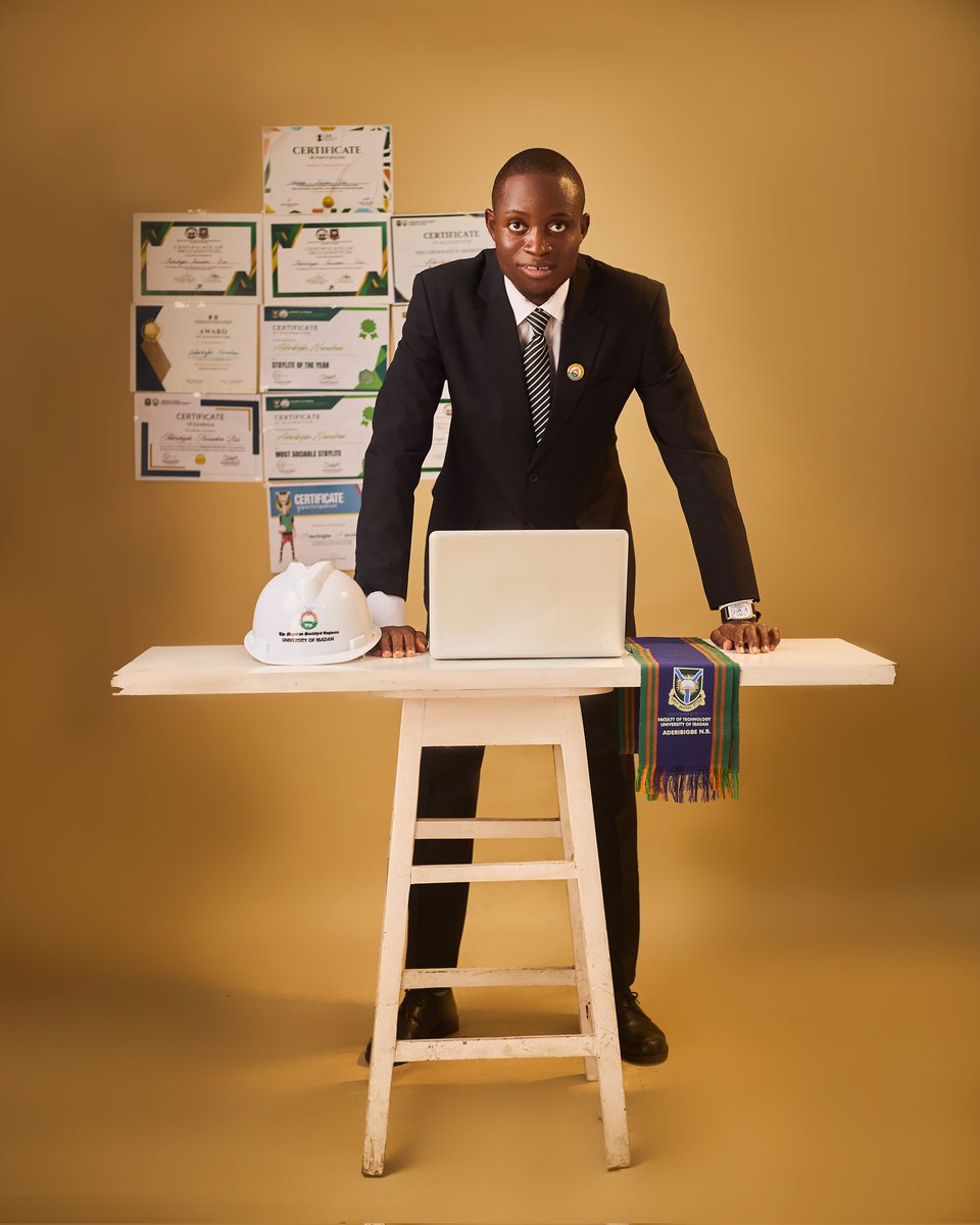 Reintroducing: Aderibigbe Nurudeen Bisi (GMNSE, GMNIEE)
BSc. Agricultural and Environmental Engineering. 
Second Class Honours (Upper Divisions)

President(AEESSUI), Interior Minister (HoR), Chairman, Financial Secretary and Class Representative (5 sessions).