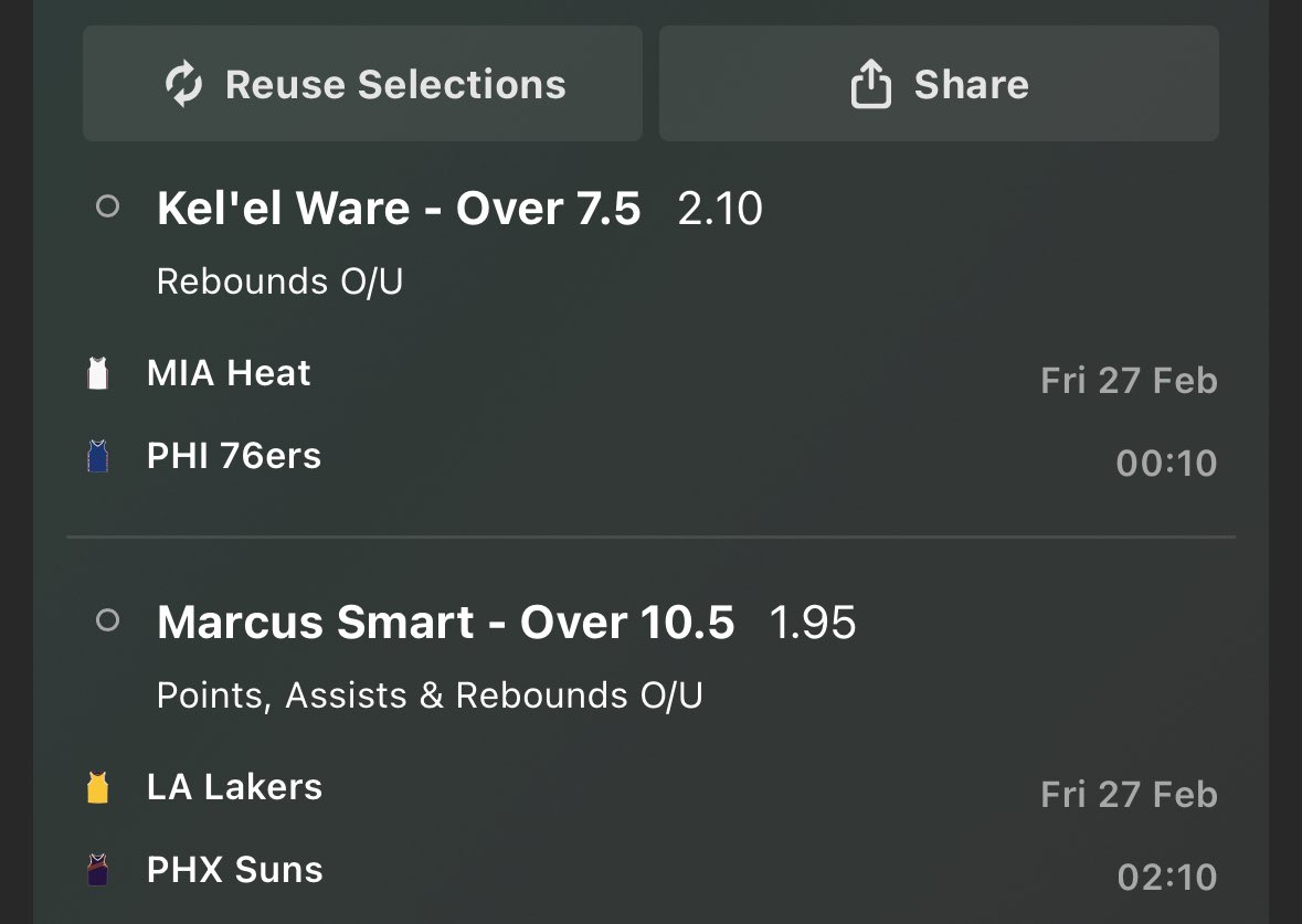 RobinH00DTips's tweet photo. 🏀🔥 NBA Picks 🔥🏀

Tonight’s two main picks

Singles on both and of course the 4.1 Double 🔥 https://t.co/oBHfjY0r0U