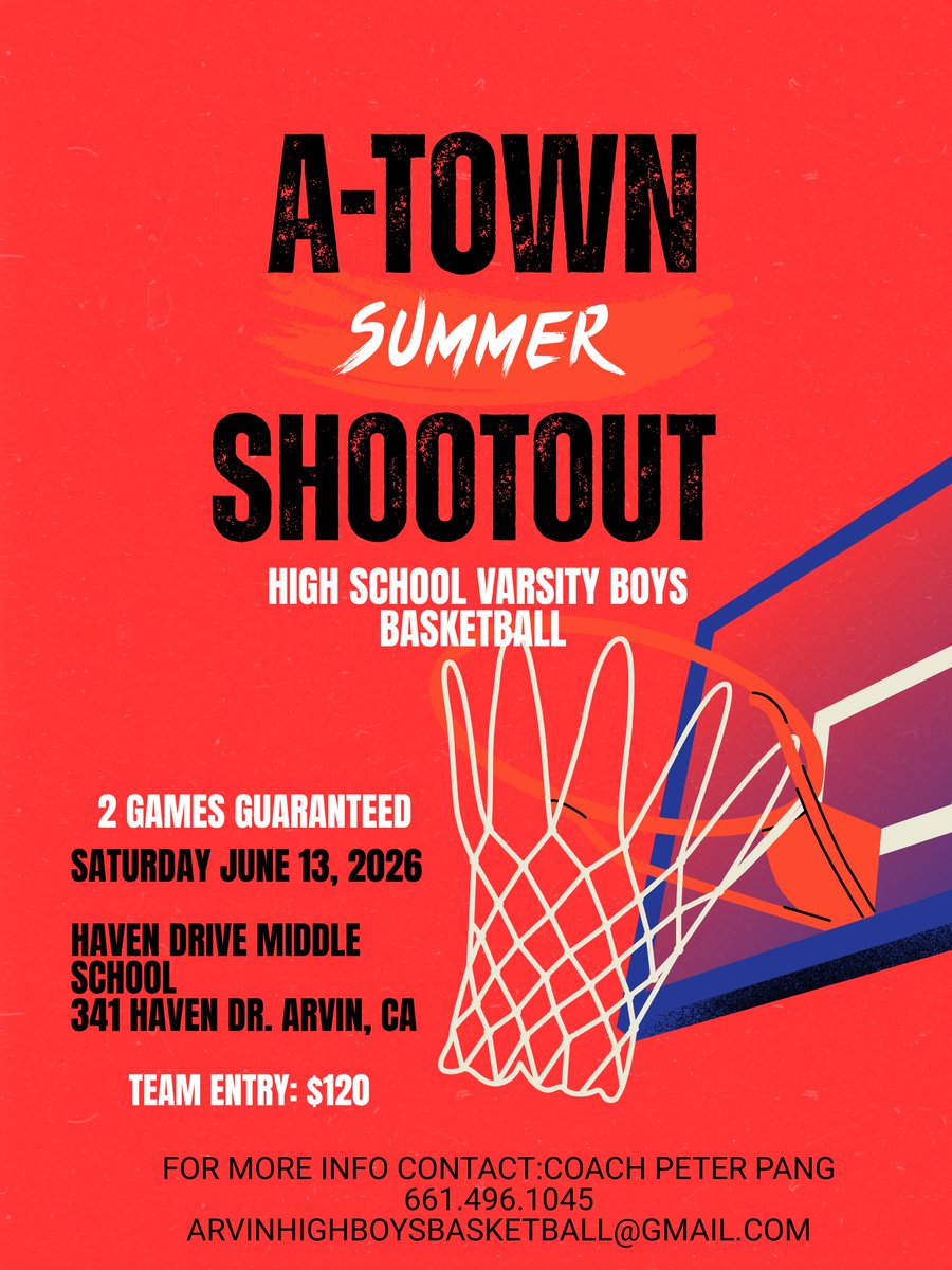 Our annual summer shootout is happening in June. Love to have your team participate. To register please contact coach Pang