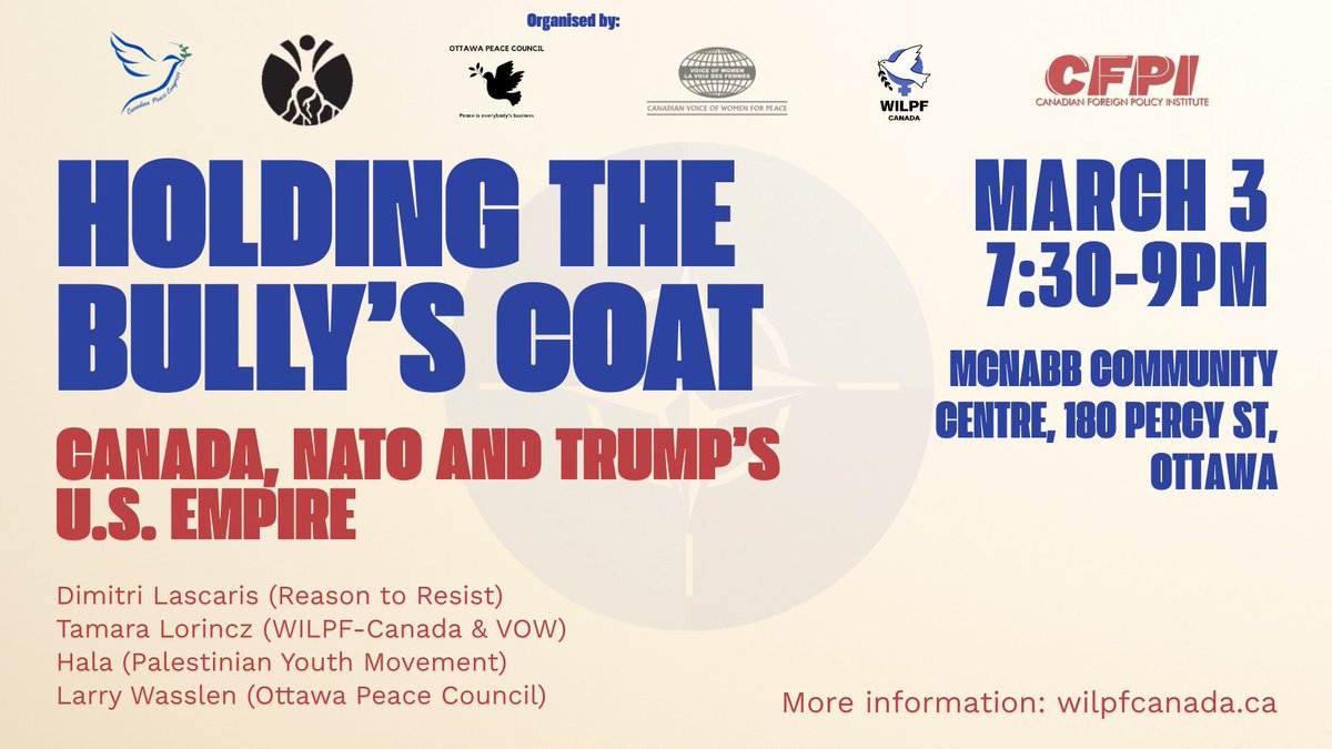 WILPF Canada tweet media