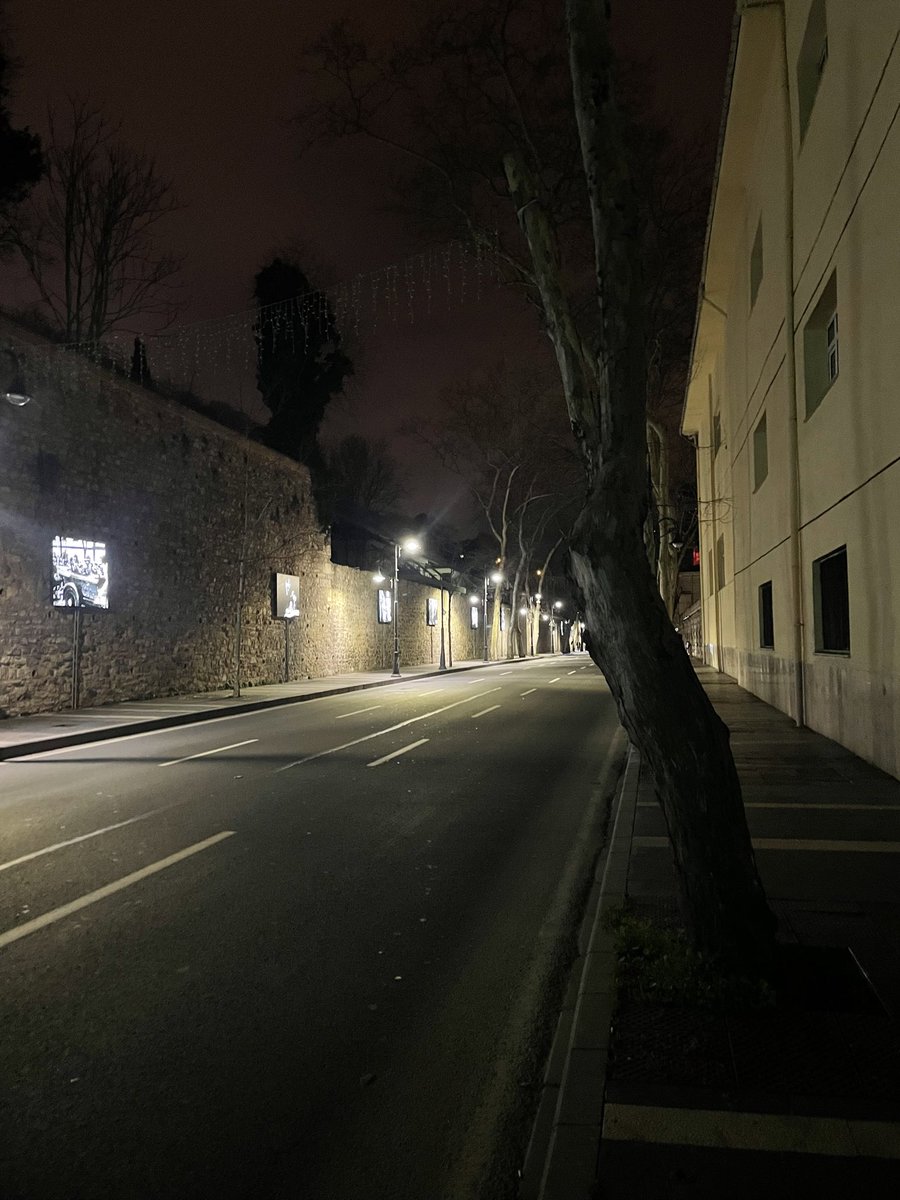 şimdi o sevdigim ısıklı yolu yalnız yürüyorum