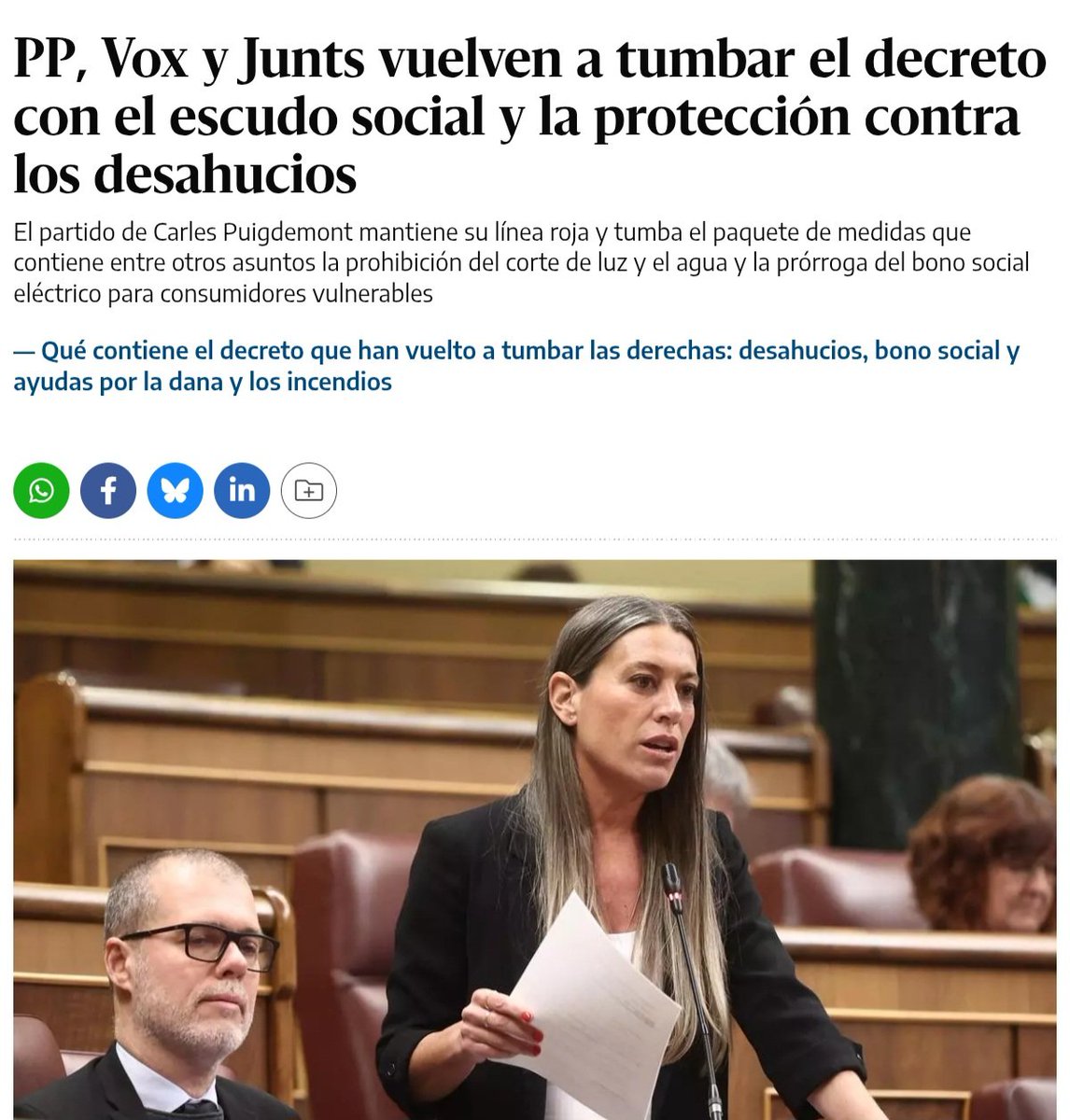 No entiendo nada:
Por un lado la izquierda dice que la okupación no existe, que es un invento de la ultraderecha.
Pero ahora nos cuentan que el escudo social es imprescindible porque se va a desahuciar a cientos de miles de personas...
¿En qué quedamos?