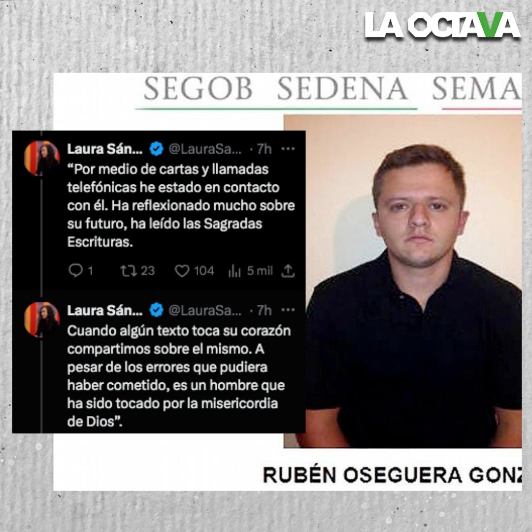 #LoMásVisto I Sacerdotes enviaron cartas a jueces para reducir condena de los hijos del Mencho: Laura Sánchez Ley

<a href="/LauraSanchezLey/">Laura Sánchez Ley</a> expuso cartas de sacerdotes donde describen cómo Rubén Oseguera González "ha sido tocado por la misericordia de Dios".