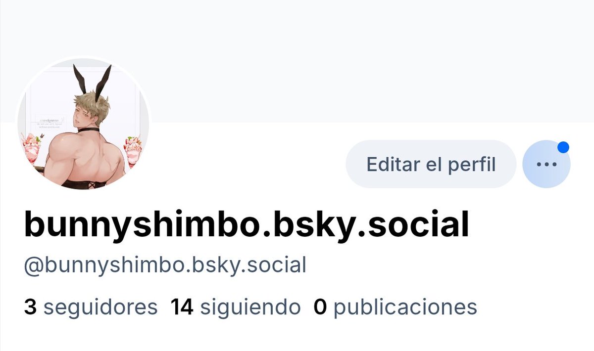 El usser se creo una cuenta de bluesky por cualquier cosa para que lo sigan por ahí 🐇💞