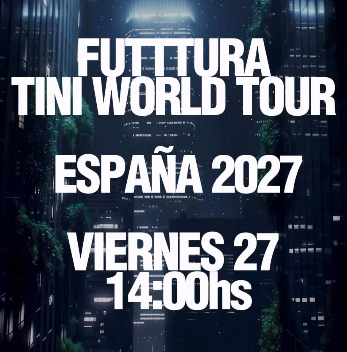 Este viernes a las 14:00 TINI anunciará las fechas de FUTTTURA en España 🇪🇸