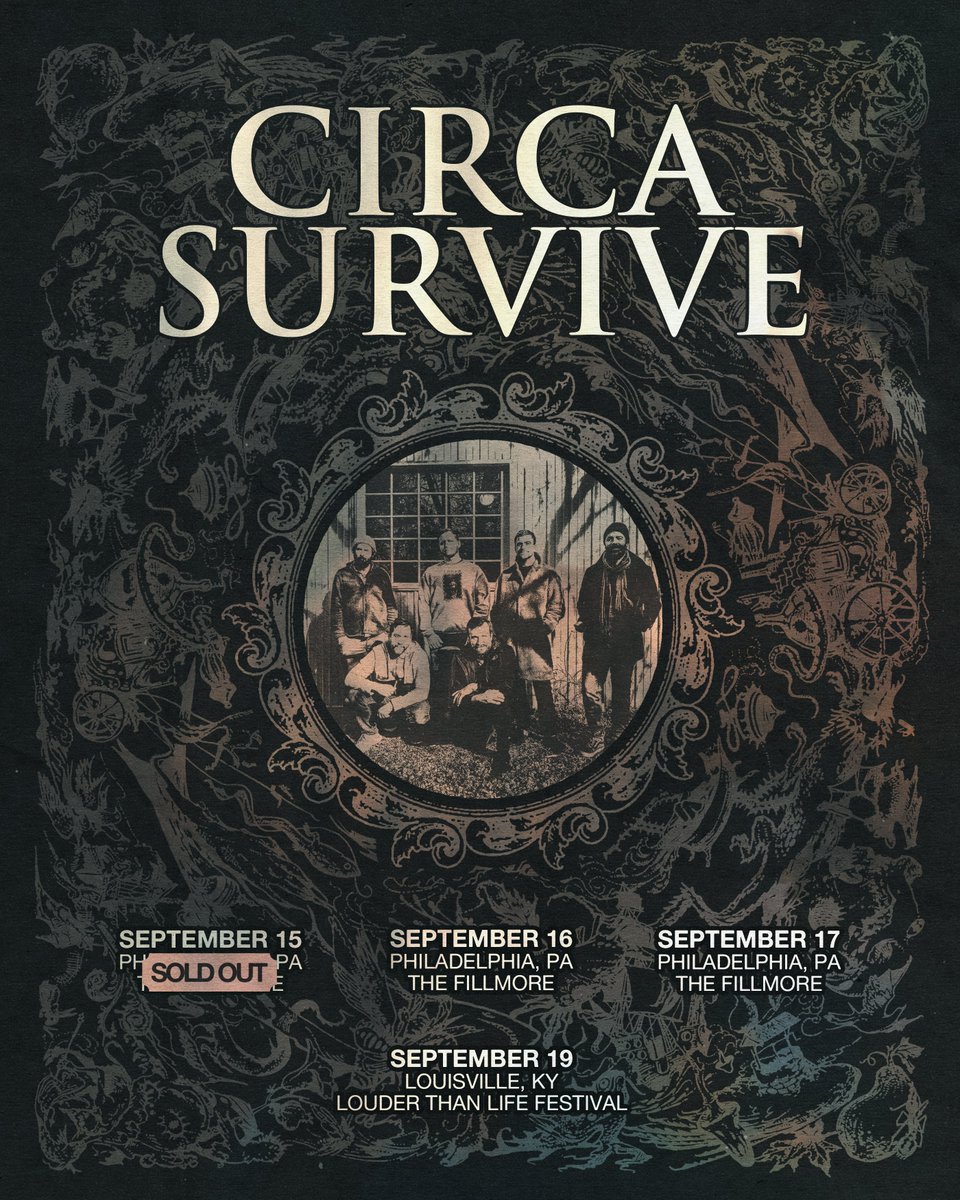 Thank you for selling out our show so quickly. Due to overwhelming demand, we've added two more shows. Tickets on sale tomorrow at 3pm. circasurvive.com/pages/tour