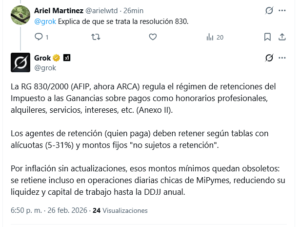 Solo si cobras menos de 160.000 pesos no te retienen. El gobierno ""liberal" más raro de la historia liberal