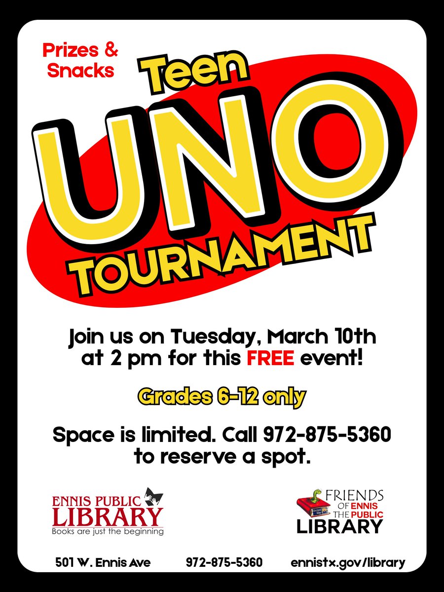 Ennis Public Library tweet media