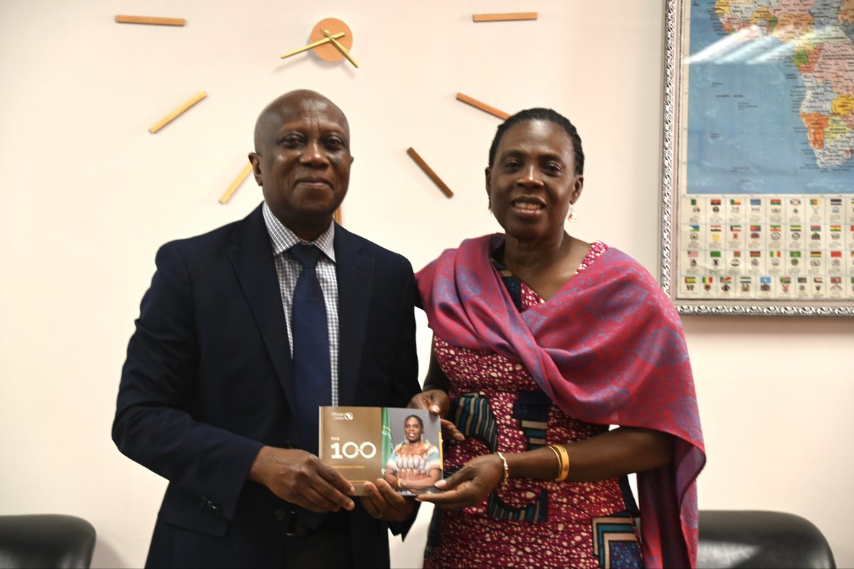 AU_HHS's tweet image. H.E @amma_twumamoah met with Mr. @G_LaryeaAdjei, Dir. of Prog. at @UNICEF, to strategize on tackling child poverty, ending harmful practices, advocating against online abuse &amp;amp; expanding sustainable support for children with disabilities to advance their full inclusion.

#EndFGM