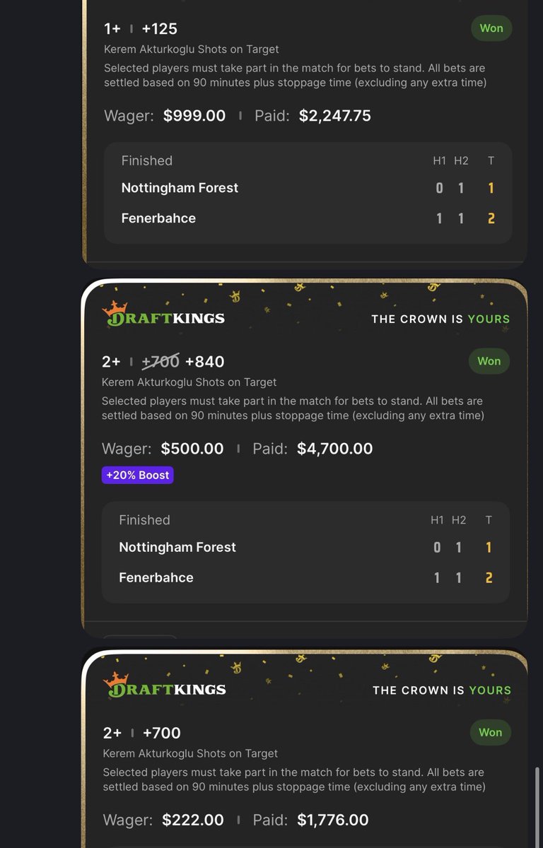 Good start to the day for <a href="/JDGoldboys/">JD </a> 🔥

+125 ✅
+840 ✅
+700 ✅

Cash with us! 👉 GoldBoys.com