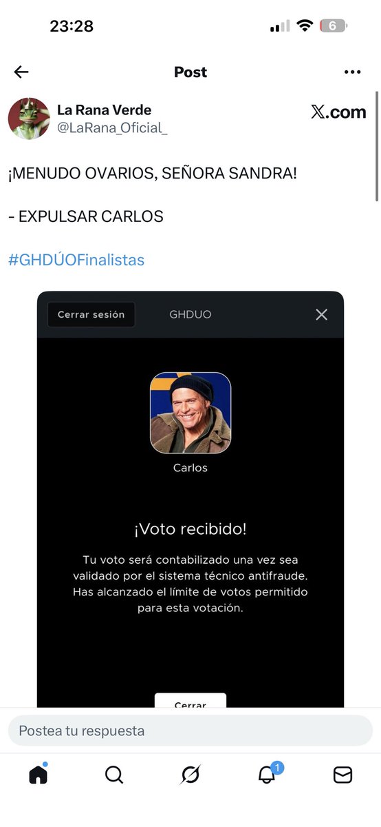 No sé qué hacer, solo me sale reírme 

JAJAJJAJAJAJAJAJAJAJAJAJAJA

 #GHDÚOFinalistas