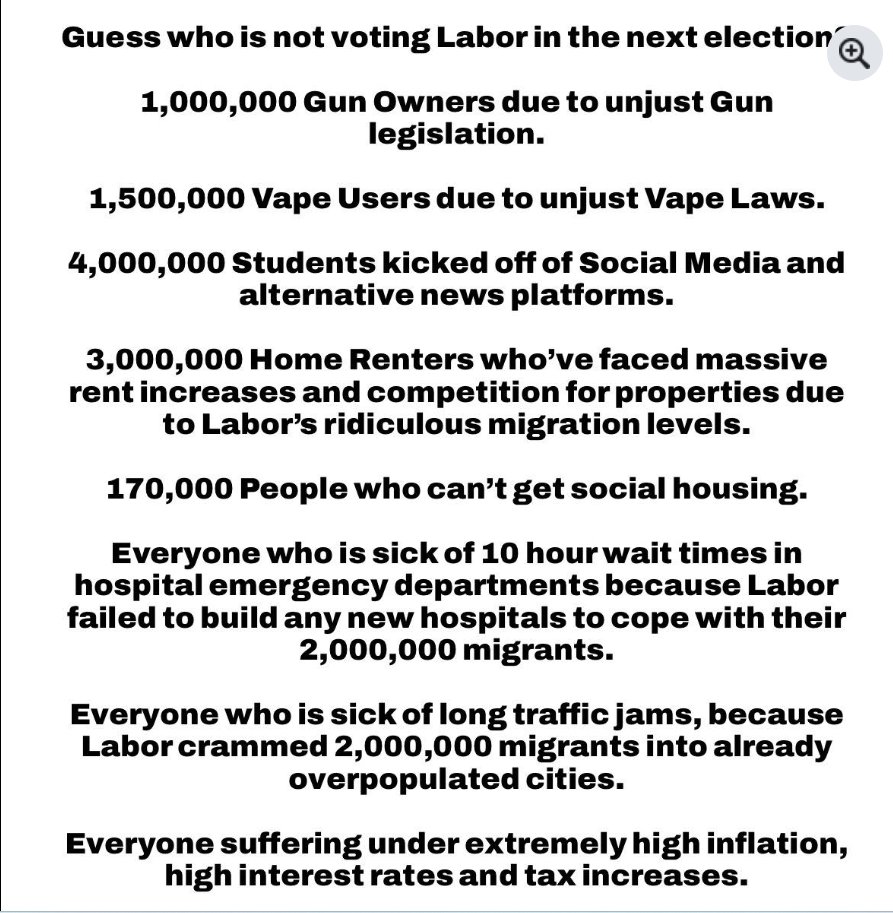 I'm voting One Nation - time for change.