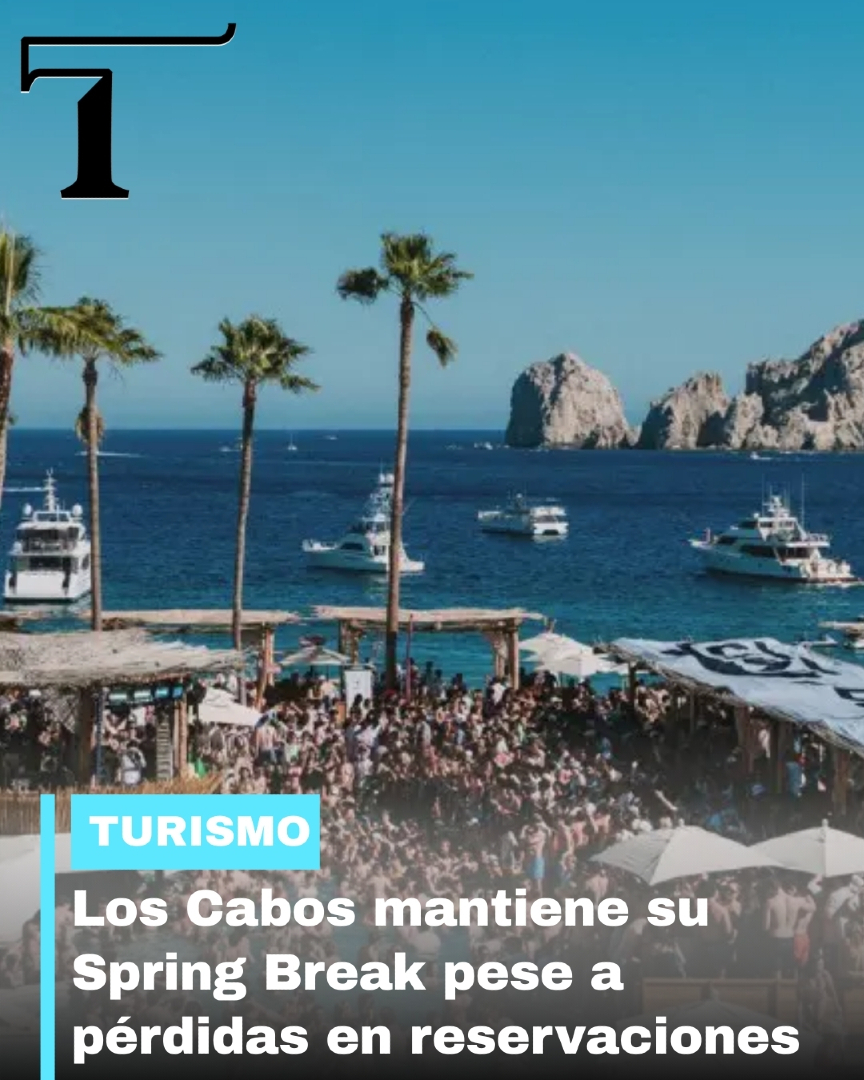 Los Cabos continua con su Spring Break: Pese a 20% de cancelaciones, recibiendo estudiantes redirigidos de Puerto Vallarta. ☀️🌴
goo.su/g41Eh
#loscabos