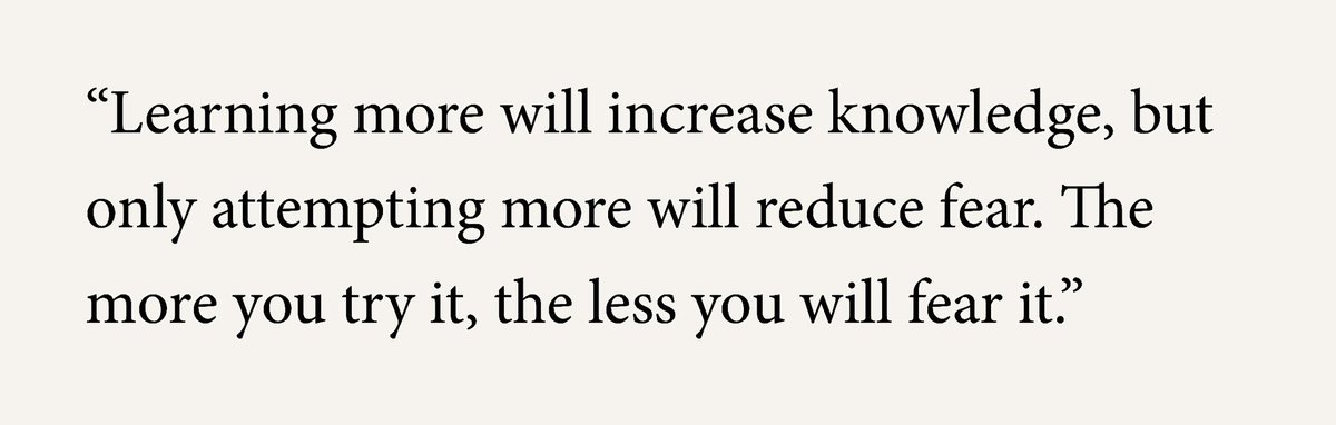 readswithravi's tweet photo. James Clear on reducing fear: https://t.co/qEXUbm7kU1