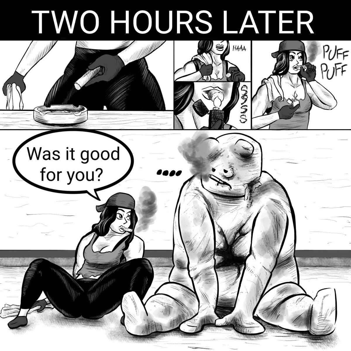 undidcomic's tweet photo. Bb training 
UNDid undidcomic 
UNDid round 1 and 2 available on kindle/amazon and shorts on webtoons
Catch me live undidcomic on Twitch 
# #blackandwhite #manga #comics #digitalcomics #indiecomics #horrorcomics #actioncomics #comicstrip #horror https://t.co/ByePgIV6ke