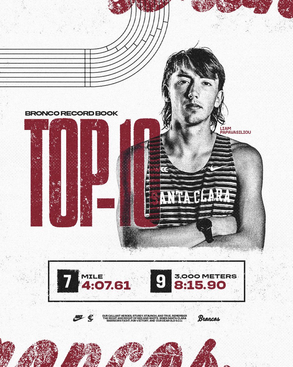 Santa Clara Cross Country/Track & Field tweet media