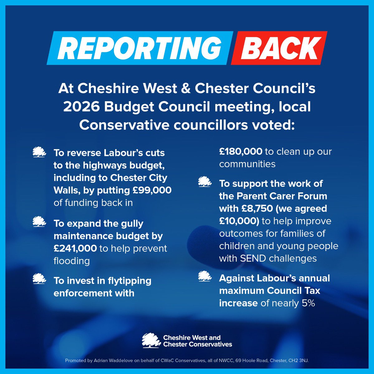 CWaC Conservative Councillors tweet media