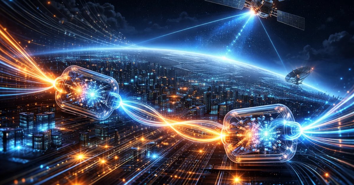 quantumbytz's tweet photo. The Quantum Internet: How Entanglement Distribution Will Redefine Secure Communication https://t.co/sMl9ftAqzl #Linux #iOS #QuantumComputing 🚀 https://t.co/L9RziVfG8c