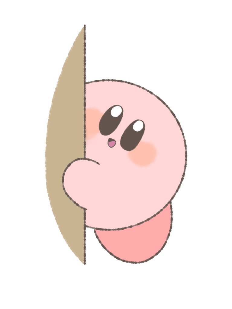 チラッ……チラッ……👀
 #1日1低画質カービィ