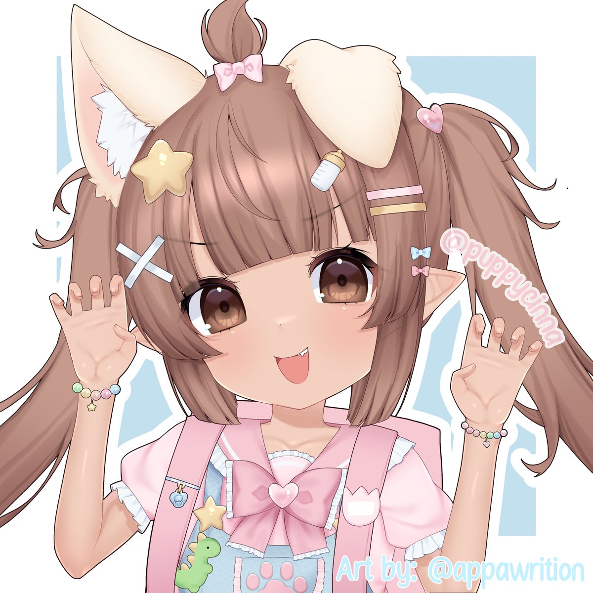 puppycinna's tweet photo. rawr rawr!! hopefully cinna didn't scare you too bad
(˶˃ ᵕ ˂˶) .ᐟ.ᐟ cinna wuvs pretending to be a dinosaur

⏔⏔⏔ ꒰ ᧔ෆ᧓ ꒱ ⏔⏔⏔
🖍: @/appawrition 
#scribblesaur https://t.co/yLvjoWw3VT