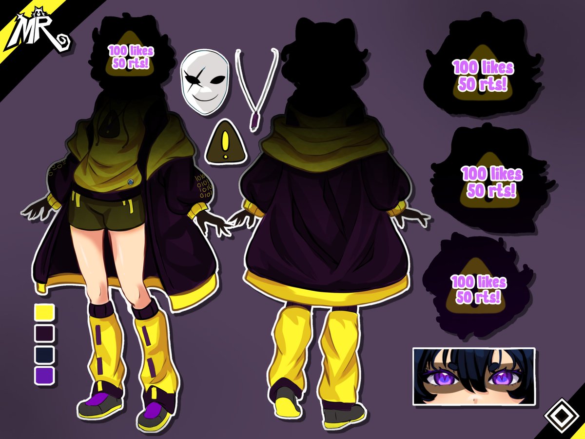 👾!!Character Reveal!!🐾

Vocês conseguiram!! Desbloquearam todo meu look!
Eu sei, tenho mto estilo~
Finalmente chegamos na fase final! Vamos ver a força de vocês pra revelar meu rostinho agora!

- 100❤️
- 50🔃
↪︎Para revelar meu rosto!

#VtuberBR #VTuber #MeyX
#CharacterReveal