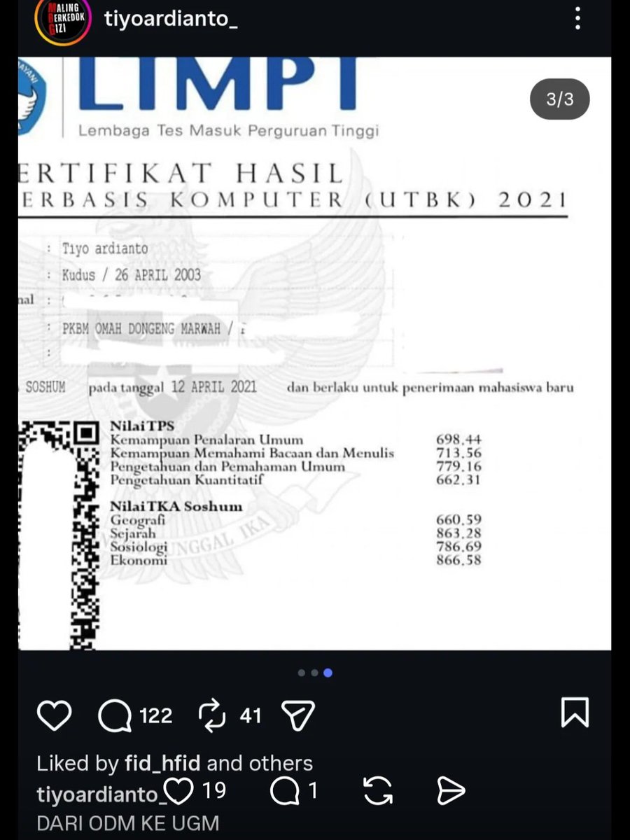 Di ITB banyak juga  mahasiswa yang dulunya berijazah paket C. Mereka mungkin dulu  homeschooling, tidak belajar di sekolah formal. Bisa tembus ITB  itu pertanda mereka pada dasarnya anak pintar. Jadi, jika Mas Tiyo berijazah paket C dan bisa tembus UGM berarti dia bukan kaleng2.