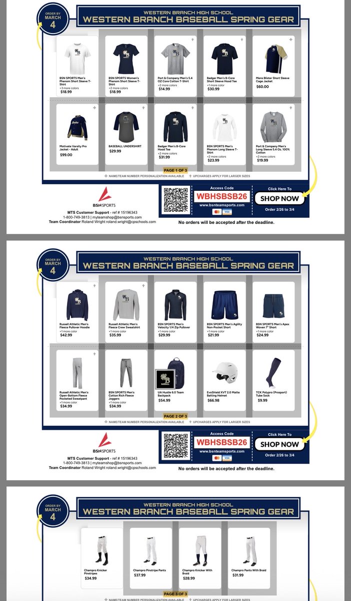 Western Branch High Baseball tweet media