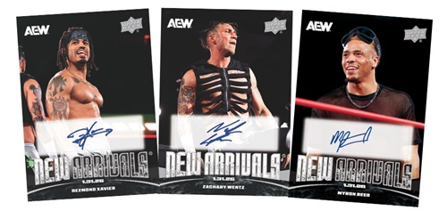 wrestlingcards's tweet image. Cards #7-9 of 2026 @UpperDeckSports AEW New Arrivals of The Rascalz @TheBadReed, @ZacharyWentz, &amp;amp; @dezmondxavier are now available to purchase in the Upper Deck E-pack store until 3/5/26. #AEW #UpperDeck #NewArrivals #WrestlingCards #WrestlingTradingCards
