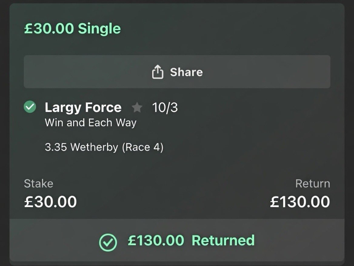 TipsandNaps's tweet photo. VIP winner!!!! 

💰💰💰💰💰💰💰💰💰💰💰

Join our FREE channel Cheltenham around the corner let’s make some money 🤝 

#CheltenhamFestival https://t.co/ZOxU71YGMP