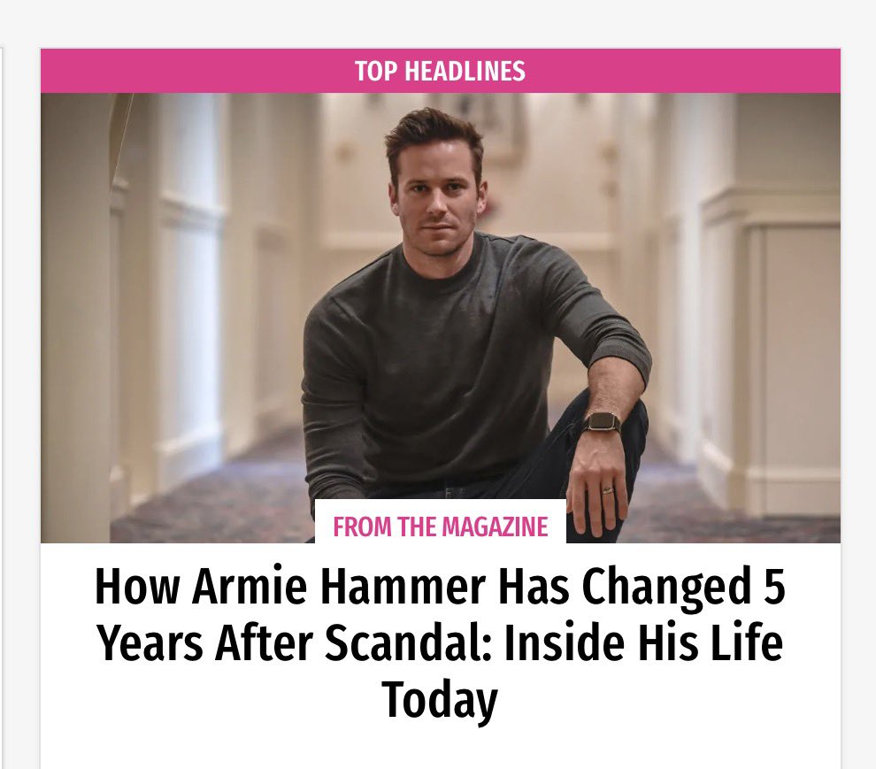 Finally !!!
He comes back !!! 🤩💙
#ArmieHammer #SupportArmieHammer

usmagazine.com/celebrity-news…